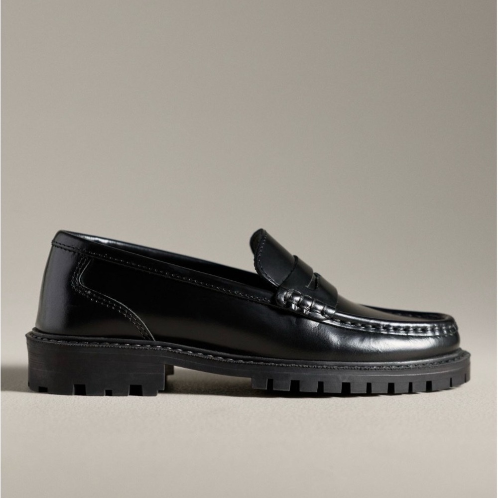 NEW Anthropologie Maeve Lug Sole loafer 41